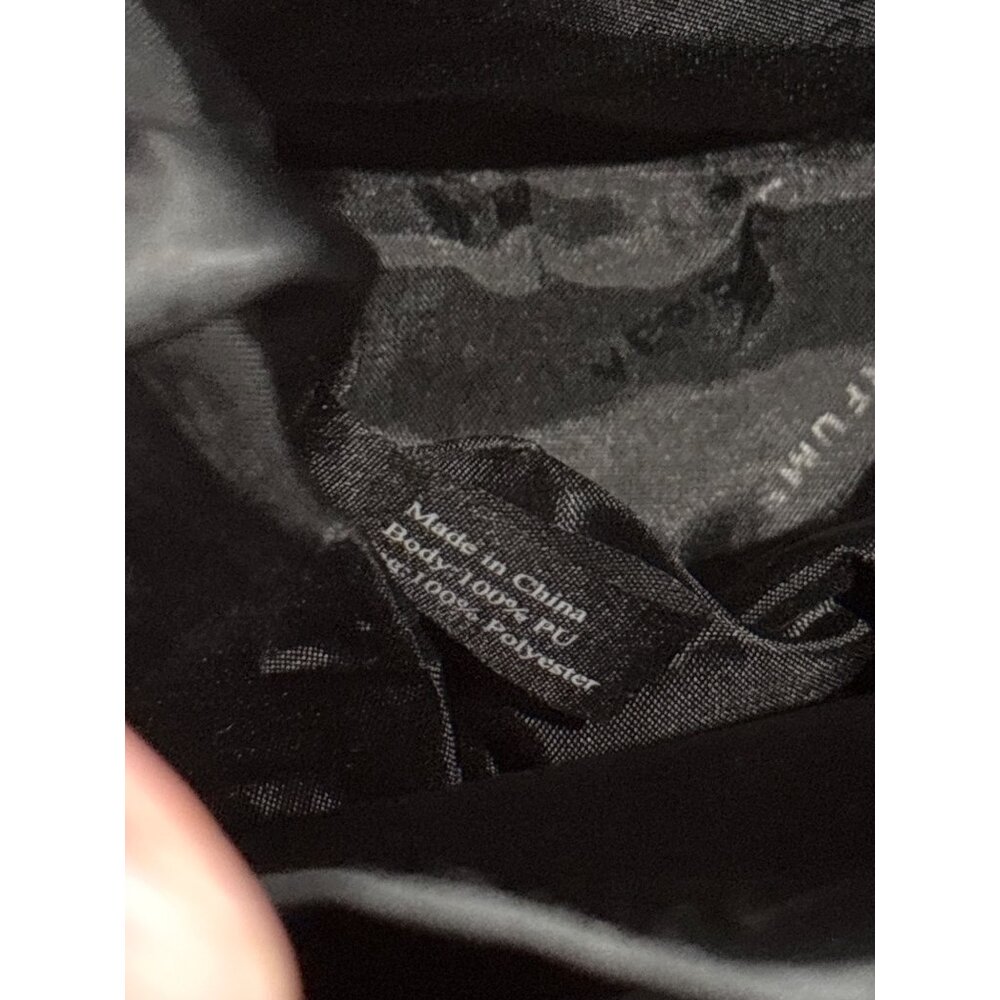 Versace Parfums Black Nylon Crossbody Bag With Gold Medusa Logo Greek Key Strap - Picture 13 of 15